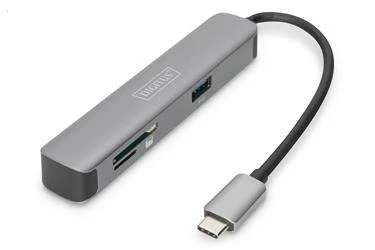Digitus DA-70891 USB Tip C 5Port (USB-C™ Dock, 5 Port)x USB 3.0 port2 x Kart okuyucu (SD-Mic - 3
