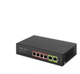 HADRON HD04 POE SWITCH 2UPLINK 4+2 10-100 MBPS 4PORT - 4