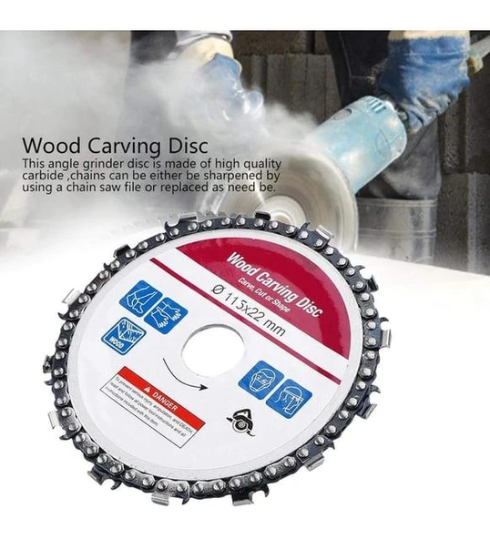 SPİRAL ZİNCİRLİ AĞAÇ KESME (Q 115X22 MM) ürün görseli