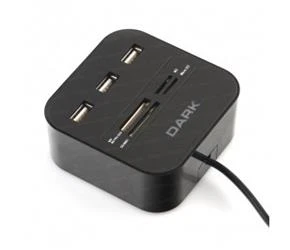 Dark UCR202 USB MicroSD-SD-MMC-M2-MS PRO DUO Kart Okuyuculu USB Çoklayıcı - 2