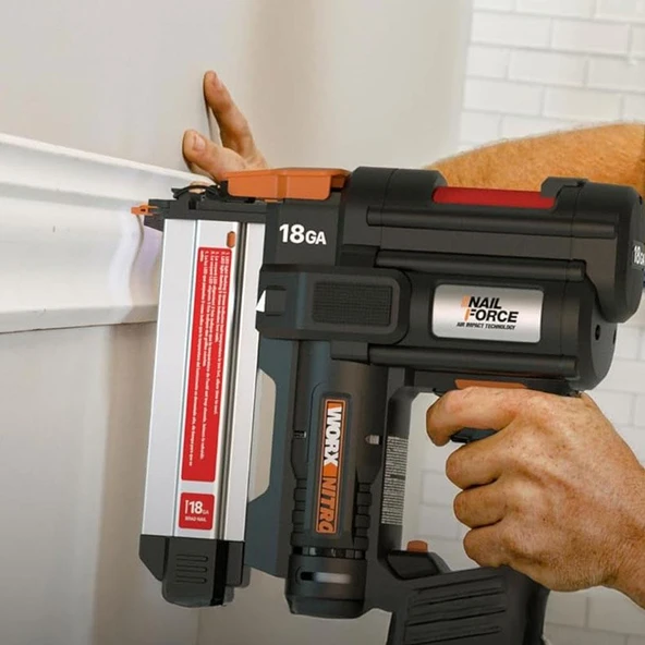 WORX WX842.9 20Volt 15-50mm Profesyonel Şarjlı Çivi Çakma Makinesi + 2700 Adet Yedek Çivi (Akü Dahil Değildir) - 6