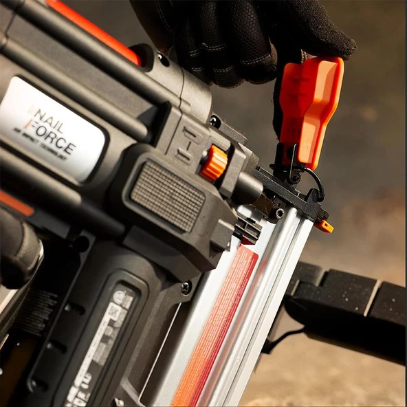 WORX WX842.9 20Volt 15-50mm Profesyonel Şarjlı Çivi Çakma Makinesi + 2700 Adet Yedek Çivi (Akü Dahil Değildir) - 11