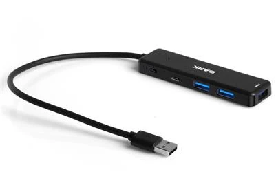 Dark DK-AC-USB347 Connect Master X5C USB3.2Gen 1 Type-A to 3 Port USB-A&1 Port Type-C 2.0-1X Type-C - 8