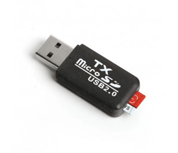 TX UCR204 USB 2.0 MicroSD Kart Okuyucu - Siyah - 3