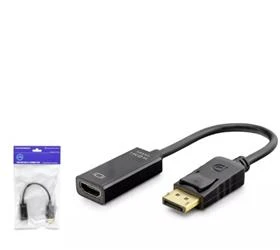 HADRON HDX7823 DISPLAY (M) TO HDMI (F) ADAPTÖR 4K 30HZ SİYAH - 4