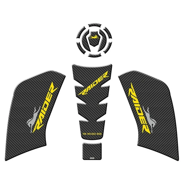TVS RAIDER 125 2023 - 2024 UYUMLU TANK PAD SET - 1