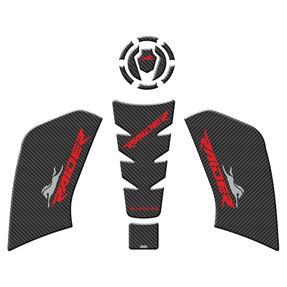 TVS RAIDER 125 2023 - 2024 UYUMLU TANK PAD SET