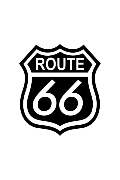 İndispensableyl Route 66 Amblem Oto özel yeni sticker Siyah 25 x 27 cm - 1