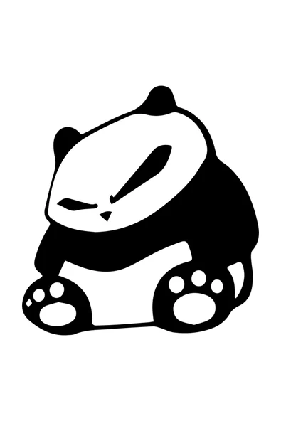 İndispensableyl Sinirli Panda Oto özel yeni sticker 25 x 25 cm