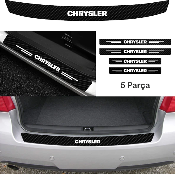 İndispensableyl Chery İçin özel yeni uyumlu Aksesuar Oto Bağaj Ve Kapı Eşiği özel yeni sticker Set Karbon