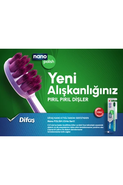 Difaş Nano Polish Orta Sert (Medium) Diş Fırçası - 2
