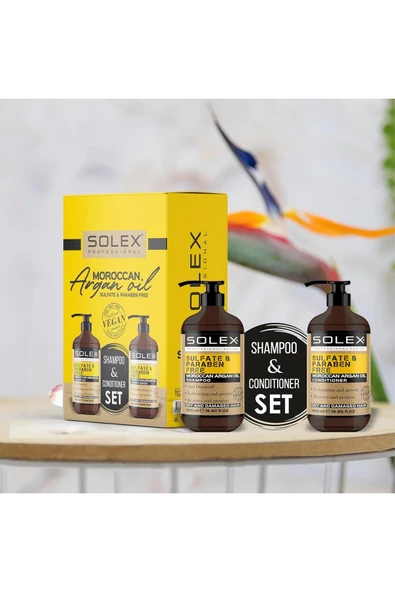Solex Sülfatsız Parabensiz Argan Yağlı Şampuan + Argan Yağlı Saç Kremi 500 ML+ 500 ML - 6