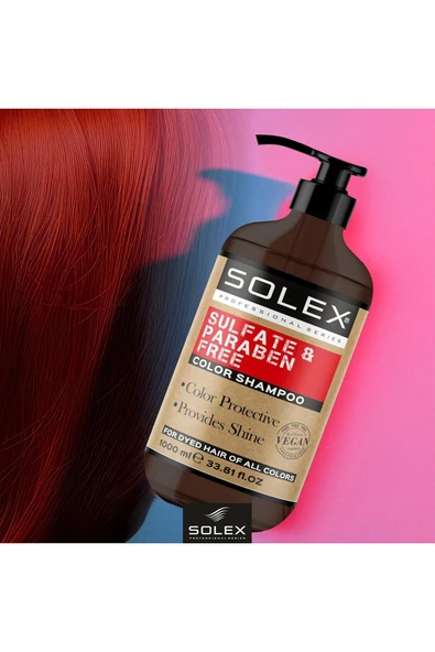 Solex Sülfatsız Parabensiz Boyalı Saçlar için Renk Koruyucu Şampuan 1000 ML - 7