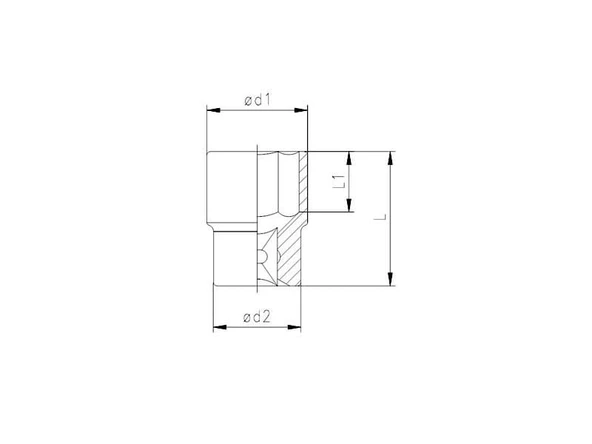 İzeltaş  Altı Köşe Lokma Anahtar 1/2'' 12 mm - 2