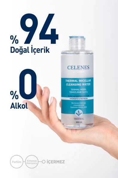 Celenes By Sweden Nemlendirici Ve Canlandırıcı Thermal Misel Temizleme Suyu Kuru Ve Hassas Ciltler - 3