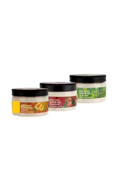 Ostwint Yüz Ve Vücut Scrub Jel Peeling Yüz Maskesi 3'lü Set