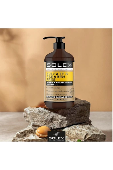 Solex Sülfatsız Parabensiz Morocco Argan Yağlı Şampuan 1000 ML - 7
