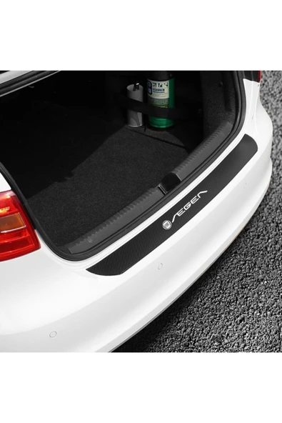 İndispensableyl Fiat Egea İçin özel yeni uyumlu Aksesuar Arka Tampon Koruma Karbon özel yeni sticker 90*8 Cm - 1