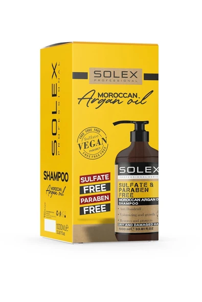 Solex Sülfatsız Parabensiz Morocco Argan Yağlı Şampuan 1000 ML - 6