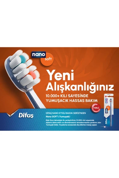 Difaş Nano Soft Yumuşak (Soft) Diş Fırçası - 4