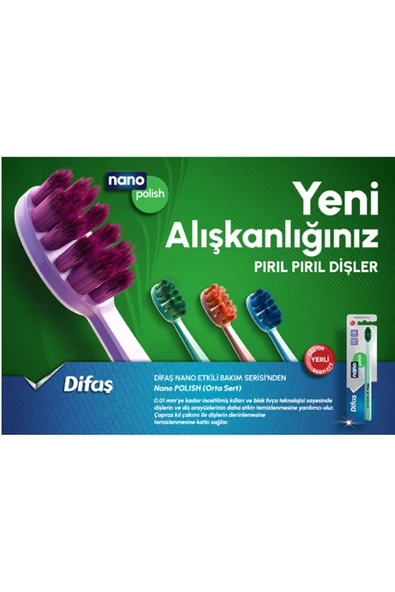 Difaş Nano Polish Orta Sert (Medium) Diş Fırçası - 3