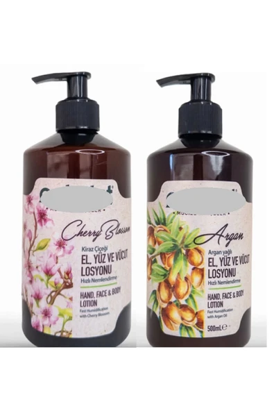Ostwint El-Vücut Losyonu Kiraz Çiçeği 500 ml+ Argan Yağı 500 ml
