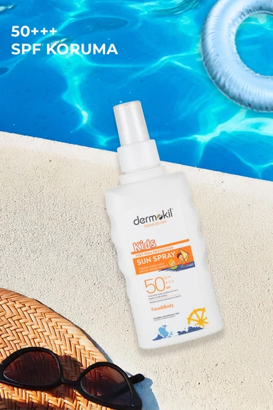 Dermokil 50 Spf Yüksek Koruyucu Çocuk Güneş Spreyi 200 ml - 2