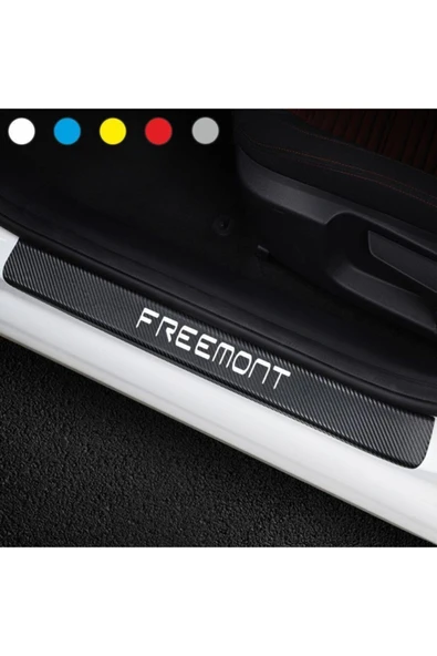 İndispensableyl Fiat Freemont İçin özel yeni uyumlu Aksesuar Oto Kapı Eşiği özel yeni sticker Karbon 4 Adet