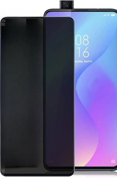 Xiaomi Mi 9T Uyumlu Gizlilik Filtreli Hayalet Ekran Koruyucu Cam(2 Adet)
