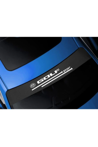 İndispensableyl Volkswagen Golf İçin özel yeni uyumlu Aksesuar Oto Ön Cam Oto özel yeni sticker Karbon - 2