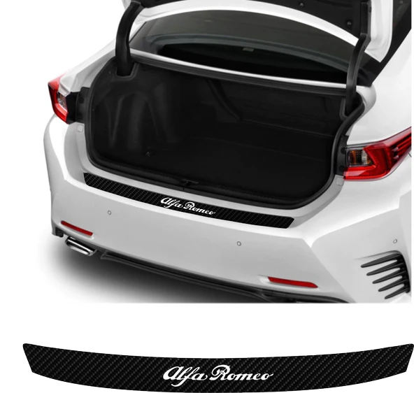 İndispensableyl Alfa Romeo 159 İçin özel yeni uyumlu Aksesuar Oto Arka Tampon Bagaj Koruyucu özel yeni sticker 92*7 Cm - 1
