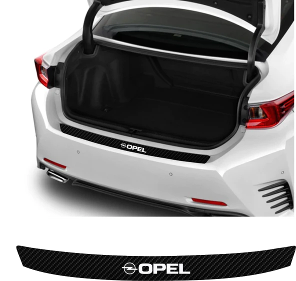 İndispensableyl Opel Crossland İçin özel yeni uyumlu Aksesuar Oto Arka Tampon Bagaj Koruyucu özel yeni sticker 92*7 Cm