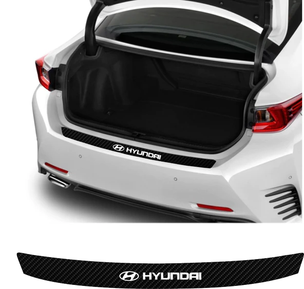 İndispensableyl Hyundai Kona İçin özel yeni uyumlu Aksesuar Oto Arka Tampon Bagaj Koruyucu özel yeni sticker 92*7 Cm - 1