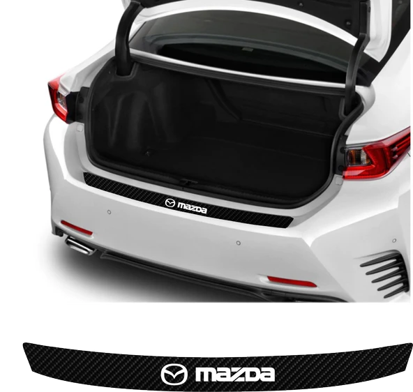 İndispensableyl Mazda İçin özel yeni uyumlu Aksesuar Oto Arka Tampon Bagaj Koruyucu özel yeni sticker 92*7 Cm
