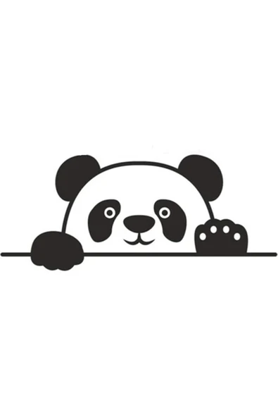 İndispensableyl Bagajdan Bakan Panda Oto Arkası özel yeni sticker 20 Cm - 1