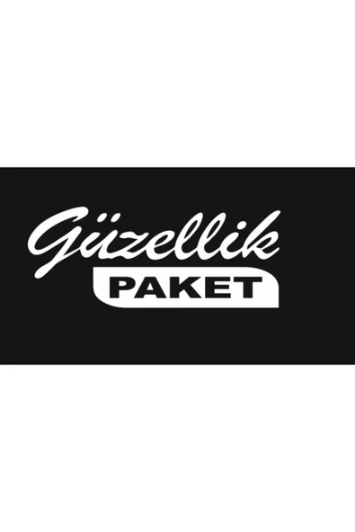 İndispensableyl Güzellik Paket Oto Cam özel yeni sticker Beyaz 20*7 Cm - 1
