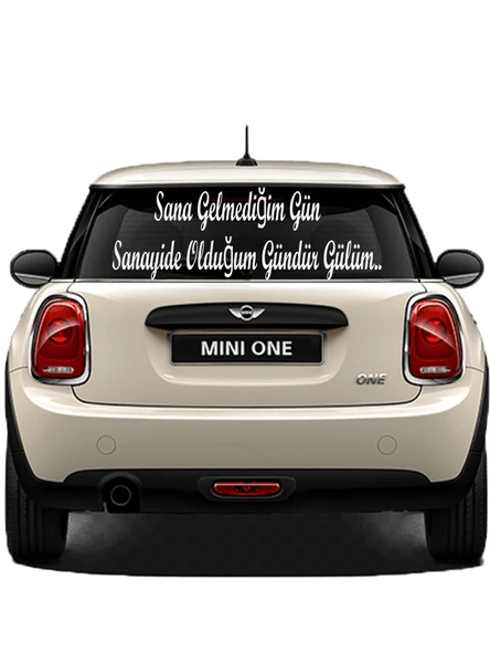 İndispensableyl Oto Cam Yazı Sözleri Ticari-Servis-Dolmuş-Panelvan Uzun özel yeni sticker Model 52