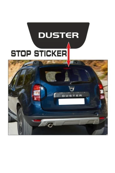 İndispensableyl Dacia Duster İçin özel yeni uyumlu Aksesuar Stop özel yeni sticker - 1