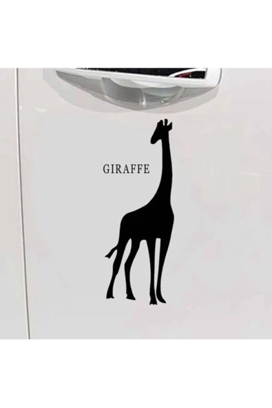İndispensableyl Zürafa Tasarım Oto özel yeni sticker Siyah 15*8 Cm