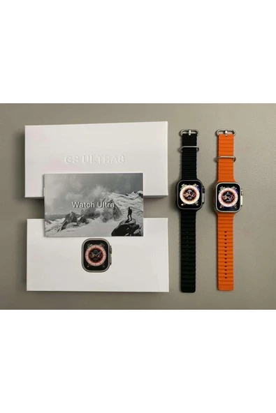 MadMedya Gs8 Watch 8 Ultra Max 49mm Kordon Kilitli Vidalı Android Ve Ios Uyumlu Watch 8 Ultra Turunc - 5