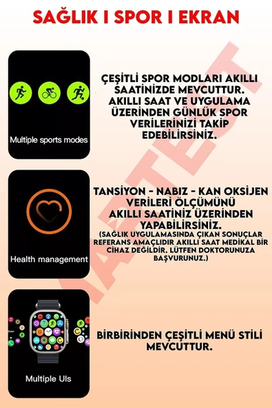 GS8 Watch 8 Ultra Max Akıllı Saat - 3