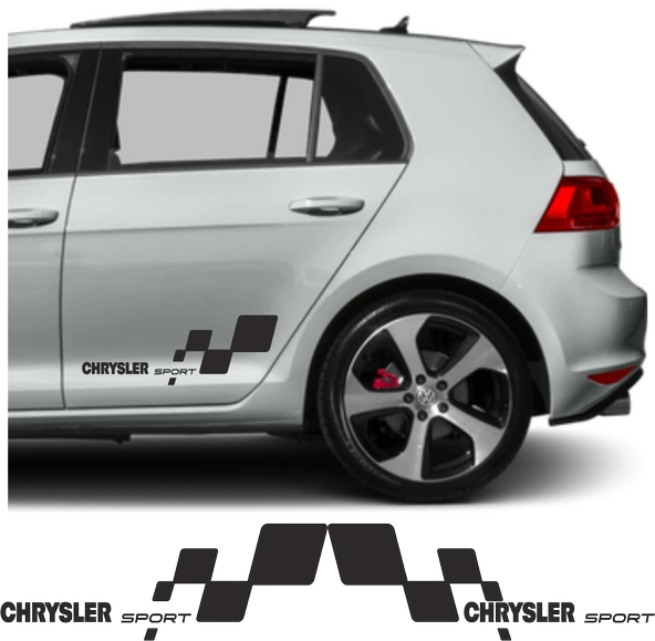 İndispensableyl Chrysler Sebring İçin özel yeni uyumlu Aksesuar Yan Sport 56*26 ürün görseli