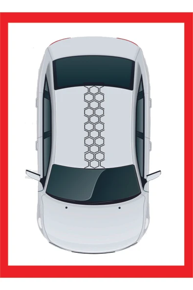 İndispensableyl Bal Peteği Tavan Oto özel yeni sticker 100*20 Cm