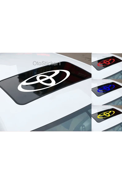 İndispensableyl Toyota İçin özel yeni uyumlu Aksesuar Sunroof Oto özel yeni sticker Siyah ürün görseli
