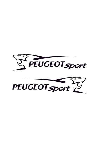 İndispensableyl Peugeot Yan Sport Oto özel yeni sticker 2 Adet 45*10 Cm ürün görseli