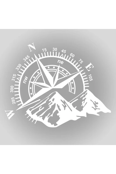 İndispensableyl Pusula özel yeni sticker Off Road 4X4 Beyaz ürün görseli