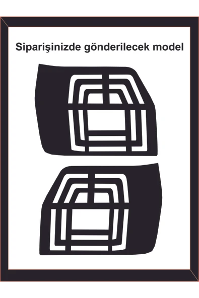 İndispensableyl Uno İçin özel yeni uyumlu Aksesuar Stop Farı Led Görünümlü Folyo Kaplama Model 2 ürün görseli 1