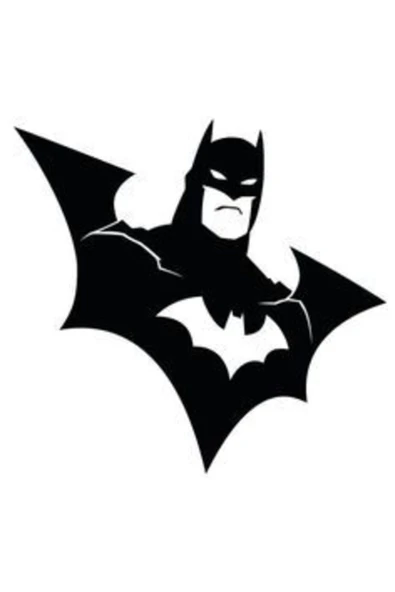İndispensableyl Batman Tasarımlı Oto özel yeni sticker Siyah 20*14 Cm - 1