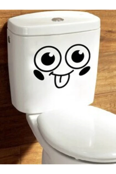 İndispensableyl Banyo Duvar özel yeni sticker Basit Similing Yüz Desen Çıkarılabilir Tuvalet özel yeni sticker ürün görseli