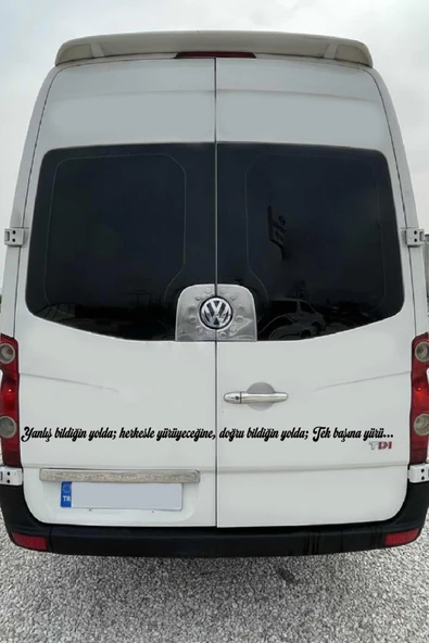 İndispensableyl Oto Cam Yazı Sözleri Ticari-Servis-Dolmuş-Panelvan Uzun özel yeni sticker Model 2 ürün görseli
